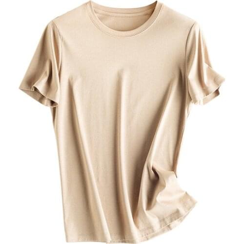 2021 Fashion womens high quality soft casual breathable short sleeve T-shirt