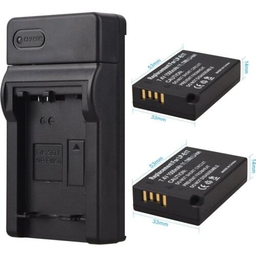 2Pcs 1500mAh LP-E17 LPE17 Camera Batteries + Dual Charger For Canon EOS M3 M5 750D 760D T6i T6s 8000D Kiss X8i Battery Pack