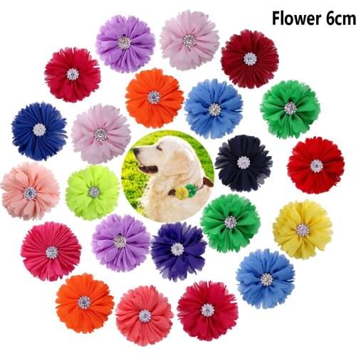 50pcs Small Dog Accessories Slidable Dog Bow Tie Flower Collar Small Dog Cat Collar Accessories Dog Bowties Small Dog Supplies