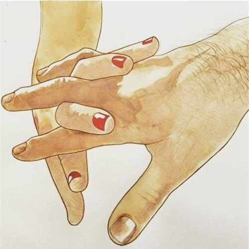 3D Diy Diamond Painting Cross Stitch Hand in hand picture Square Full Diamond Mosaic Needlework Diamond Embroidery Home Decora