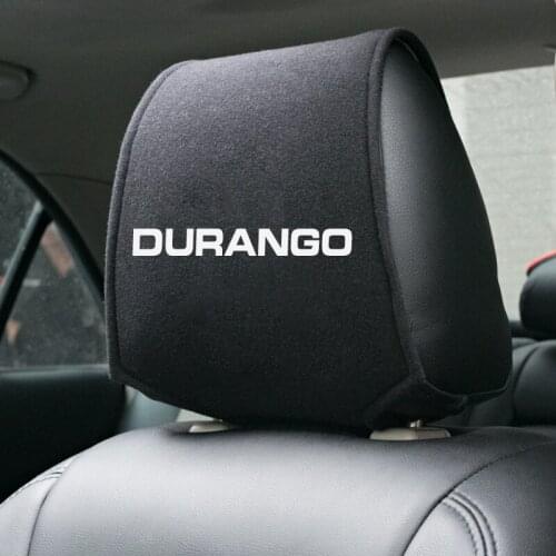 1PCS Hot car headrest cover fit for Dodge Durango 2012 2013 2015 2017 2018 accessories car styling