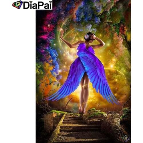 DIAPAI Full Diamond "Beauty wings" DIY 5D Diamond Painting Cross Stitch Home Decor Picture Of Rhinestone Handmade A25892