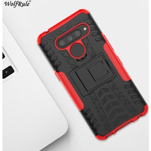 For Cover LG V50 ThinQ 5G Case TPU & PC Holder Armor Bumper Protective Phone Case For LG V50 ThinQ 5G Cover For LG V50 6.4