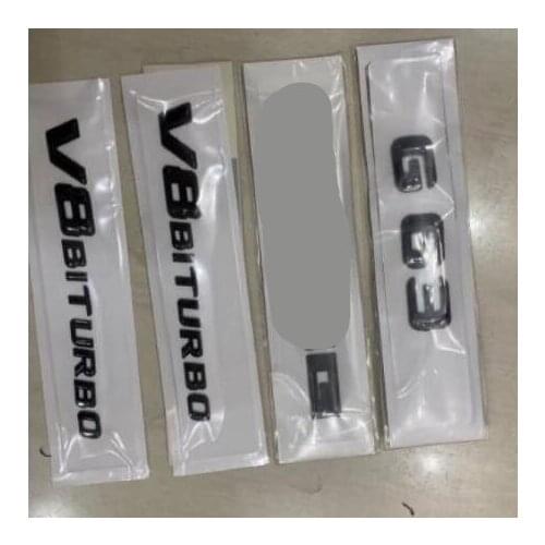Gloss Black 3D Letters G63 FOR A M G V8 BITURBO Emblems W221 W222