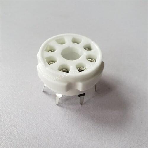 Ceramics Tube Socket GZC8-Y-2 GZC8-Y-2-G Seat Tube Holder For KT66 KT88 6SL7 6SN7 6V6