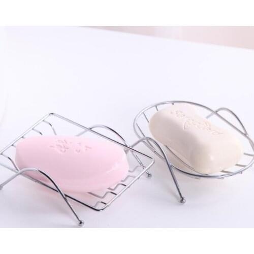Creative Functional Bathroom Tool Metal Soap Dish Stainless Steel Soap Stand Holder Tray LX2935