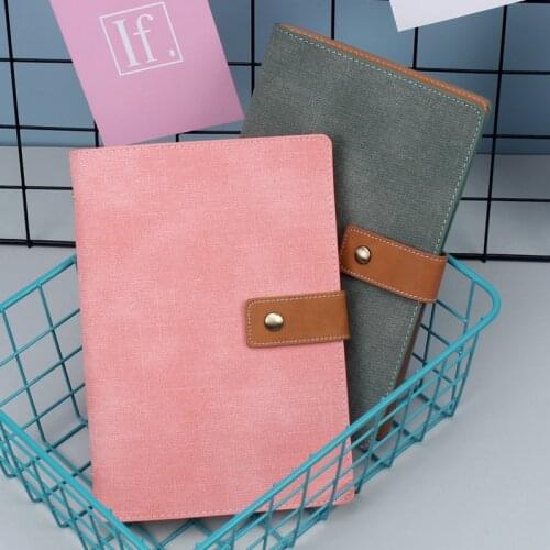 Creative Small Fresh Agenda Leather Journal Notebook Grid Dot Line Blank Kraft Paper School Diary Notepad Office Supplies Gifts