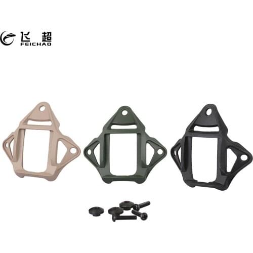 FEICHAO Aluminum Alloy Helmet Night Vision Mount FAST VAS Shroud 3 HOLE NVG Mount For ACH MICH PASGT Helmet Accessories