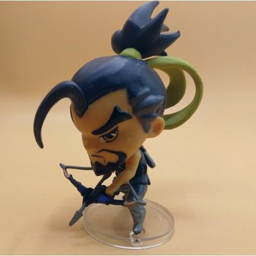Overwatch Hanzo Tracer D.va Reaper Soldier-76 Sombra Mccree Widowmaker Pharah Kawaii Model Anime Figures Collect Ornaments
