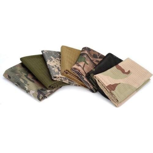 Hot Scarves Multi-color Tactical Camouflage Net Mesh Army Scarf Shemagh Cover Neckerchief Camo Military Hunting Scarves 986