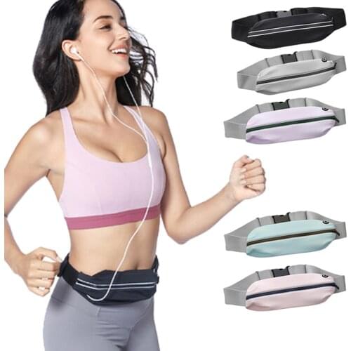 Professional Running Waist Bag Sports Belt Pouch Mobile Phone Case Men Women Hidden Pouch Gym SportsBags Running Belt Waist Pack
