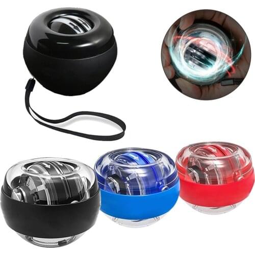 Self-starting Powerball Wrist Power Hand Ball Muscle Relax Spinning Wrist Trainer Exercise Equipment Strengthener with LED Light