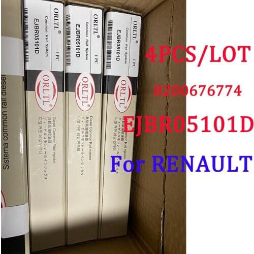 4PCS/LOT Common Rail Fuel Inyector EJBR05101D 8200676774 Diesel Injector nozzle EJB R05101D for RENAULT Clio Kangoo Modus Euro 4