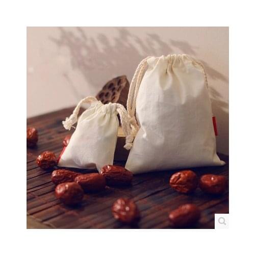 High quality cotton cheap drawstring bag,cotton fabric jewelry bag wholesale cotton mini drawstring pouch for gift jewelry watch