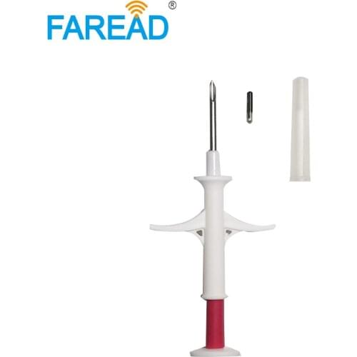 X100pcs animal ID 1.4x8mm/2.12x12mm FDX-B ICAR certificated RFID dog puppy cat Microchip syringe applicator chip