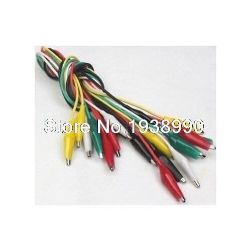 10pcs Double-ended Crocodile Alligator Clips Wire Lead