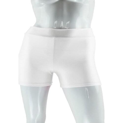 2 Pcs Women Elastic Spandex Gym Dancing Running Skinny Shorts Hot Panties Elastic Waist Shorts Dancewear Workout Sports Shorts