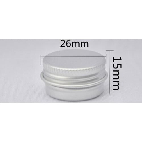 2000pcs 5g empty round aluminum lip balm tins for cosmetic packaging,5cc cream jar bottle with lid silver Spiral aluminum box