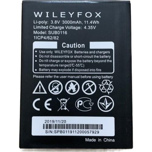 3000mAh SUB0116 battery for WILEYFOX Wileyfox Spark X phone