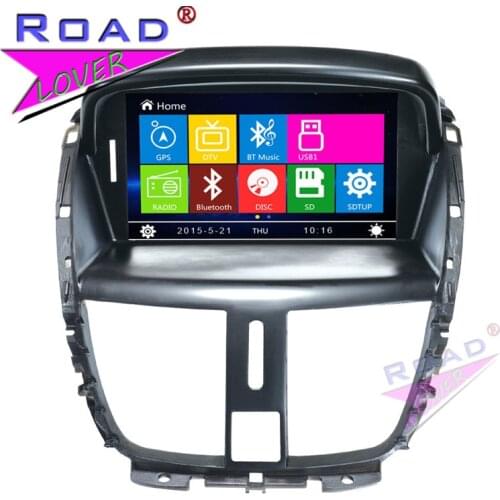 TOPNAVI Wince 6.0 2Din 7Inch Car Multimedia DVD Player Auto Video For Peugeot 207 Stereo GPS Navigation TFT Magnitol MP3