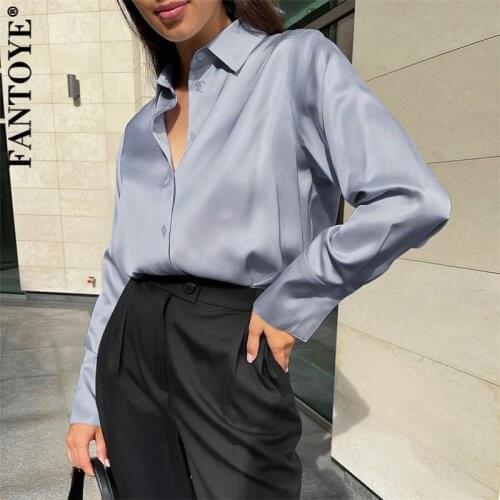 FANTOYE Gray Blouses