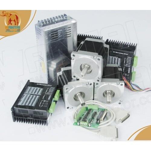 Hot Sell! Wantai 3 Axis Nema23 Stepper Motor 57BYGH633 270oz-in 78mm+Driver DQ542MA 4.2A 50V 125Micro US CA DE DK BE Brazil Free