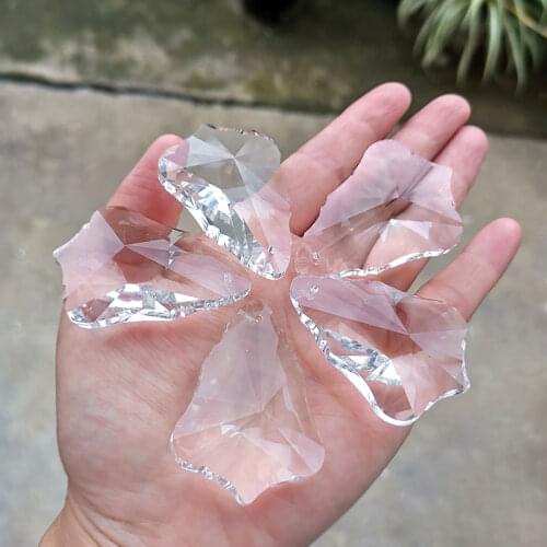 5/10pcs 50mm Crystal Chandelier Prism Lamp Parts Crystal Suncatcher Christmas Tree Hanging Pendant Home Wedding DIY Decoration