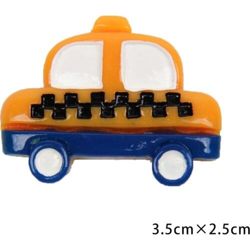 IBOWS 10Pcs Flat Back Resins Cabochon Back To School Bus ABC Blackboard DIY Flatback Decorative Crafts Scrapbooking Accessories