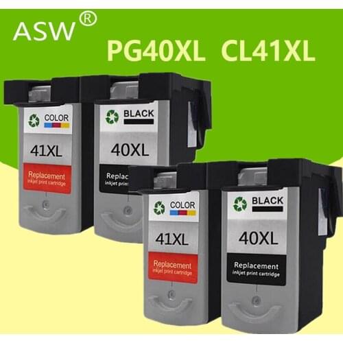 4PK PG40 CL41 ink cartridge for Canon pg 40 cl 41 PG-40 Pixma iP1800 iP1200 iP1900 iP1600 MX300 MX310 MP160 MP140 printer