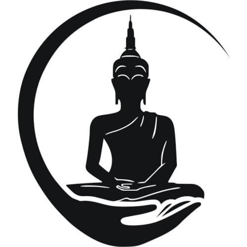 LLY-1004 Personality Fashion Car Stickers Buddha Statue Auto Motorcycle Decals PVC Waterproof Sun Protection Car Stickers