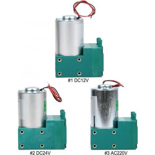10L/min Mini Vacuum Pump Large Flow Low Noise Diaphragm vacuum pump -70-150kpa 12W DC12V/DC24V/AC220V