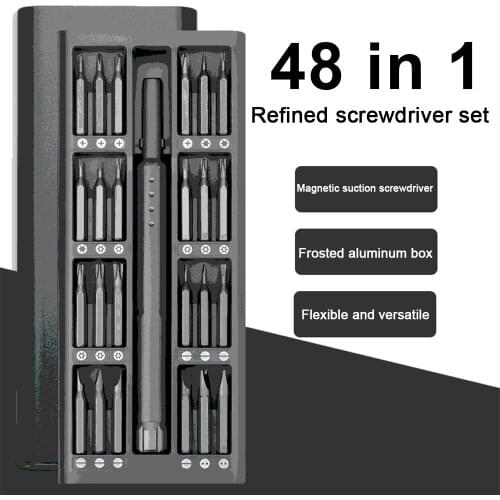 48 In 1 Precision Screwdriver Kit Mobile Phone Computer Watch Camera Repair And Disassembly Tool Kit