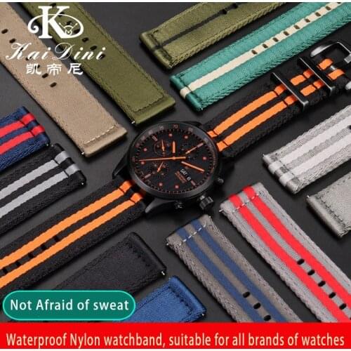Suitable for Meldo Helmsman/west Rail City Optical Kinetic Series Waterproof Nylon Strap Huawei GT2 wrist strap 22mm