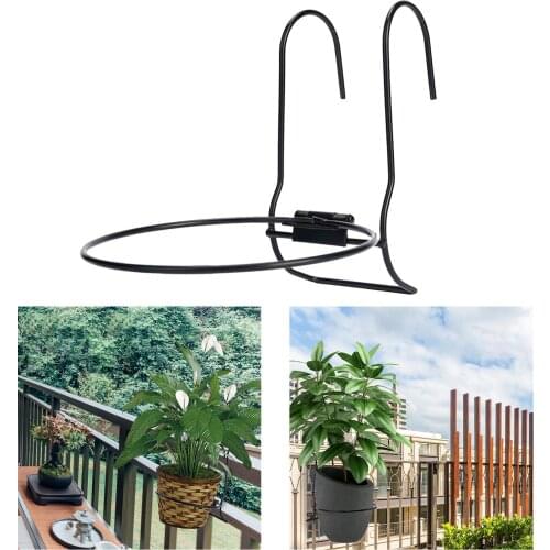 Hanging Flower Pot Holder Round Shelf Hanger Garden Decoration Arts Indoor Outdoor