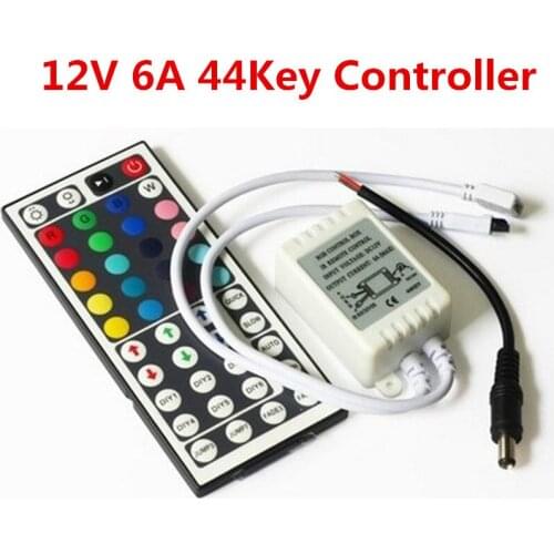 Free shipping 30PCS 12V 44 Key IR Remote Controller For RGB 5050 LED Light Strip