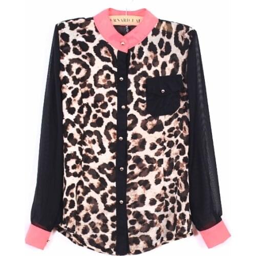 Леопардовые блузки SKOONHEID China At AliExpress