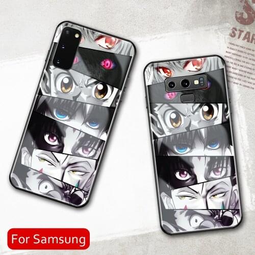 HunterXHunter Eyes of All CharactorsTempered Glass Cover For SamsungA50 A60 A70 A21 A31 A51 A71 A81 A91 4G 5G A50S A70S M40 M80S