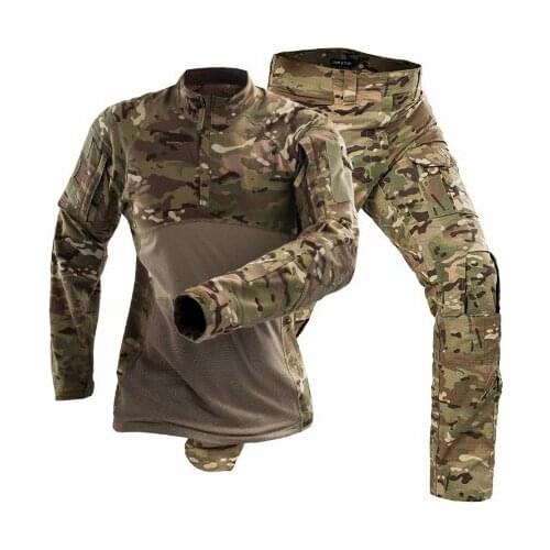 Military Uniform Tactical Combat Shirt Us Army Clothing Tatico Tops Airsoft Multicam Camouflage Hunting FishingPants Elbow/Knee