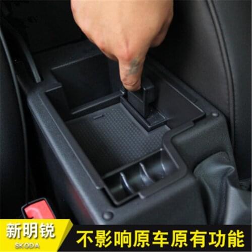 Central armrest box multi-function storage storage box For Skoda Superb Octavia /Travel Edition 2015-2019 Car Styling