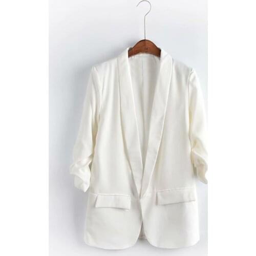 2021 New Vintage Office Ladies Blazer Long Sleeve Loose Houndstooth Suit Coat Jacket Women blazers Female 8 Colors