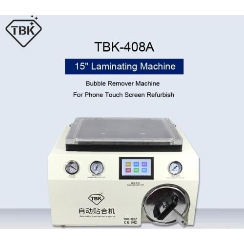 TBK-408A 15 Inch OCA LCD Laminating Machine and Bubble Remover Machine For iPhone Samsung Touch Screen Repair Refurbish 220V/110