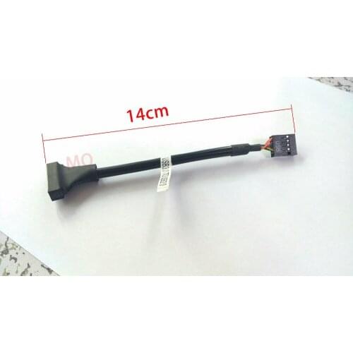 1000pcs USB 2.0 9 Pin Header female to Motherboard USB 3.0 20 Pin male Cable 14cm New