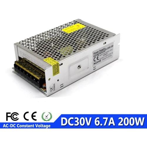 30V 6.7A 200W Switching switch Power Supply Transformer 110V 220V AC to dc30V SMPS For Led Strip Light Electrical Equipment