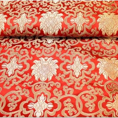 500cm*75cm synthetic silk Brocade fabrics furniture cushion cover material crafts packaging cloth dress clothing diy silk fabric