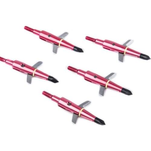 6/12 pcs Archery Hunting Broadheads 2 Blade 100 Grain Broad Screw Tips Archery Arrowheads For Compound Bow And Crossbow