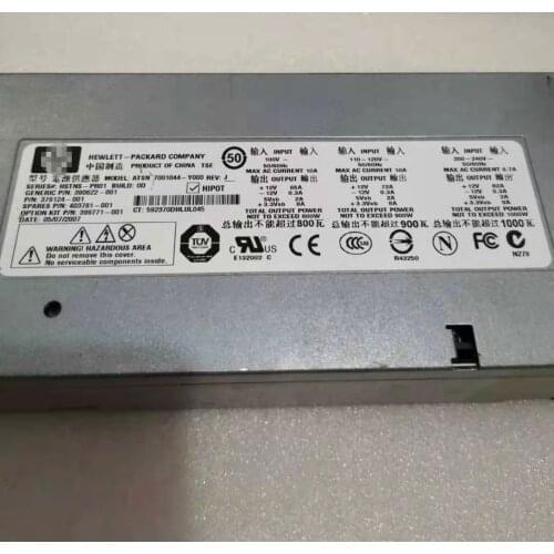 Original PSU for HP DL380G5 ML350G5 ML370G5 server power supply ATSN 7001044-Y000 HSTNS-PR01 379124-001 403781-001 MAX 1000W