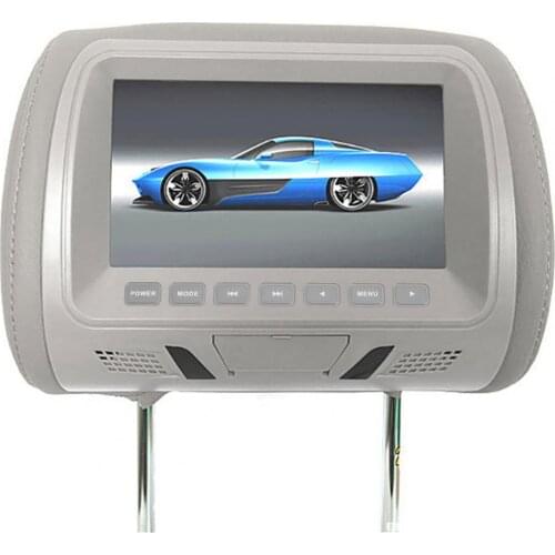 80% Hot Sales!! 7 Inch DC12V Car LCD Digital Display HD Headrest Monitor Rear Seat Entertainment with Remote Control