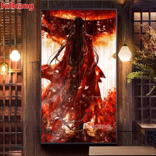 Diamond painting Tian Guan Ci Fu,3d cross stitch,diamond embroidery mosaic Cartoon Anime pattern Porch vertical version JX2122