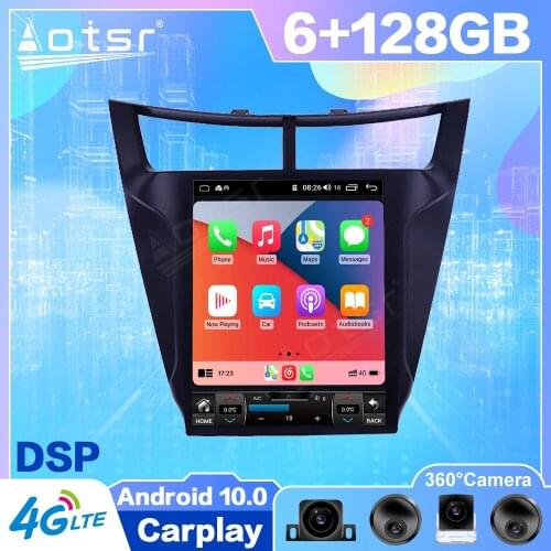 Android 10 Tesla For Chevrolet Sail 2015 - 2017 Car GPS Navigation Auto Radio Stereo Carplay Multimedia Player HeadUnit No 2 din