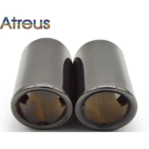Atreus Car Stainless steel Exhaust Tip Muffler Pipe For Volkswagen Passat B7 VW CC Accessories For 2011-2015 Tiguan 2016 2017